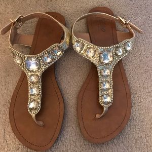 “Another Diamond In The Rough” rhinestone sandals